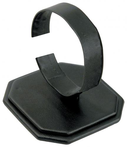 Faux leather watch display stand - Black